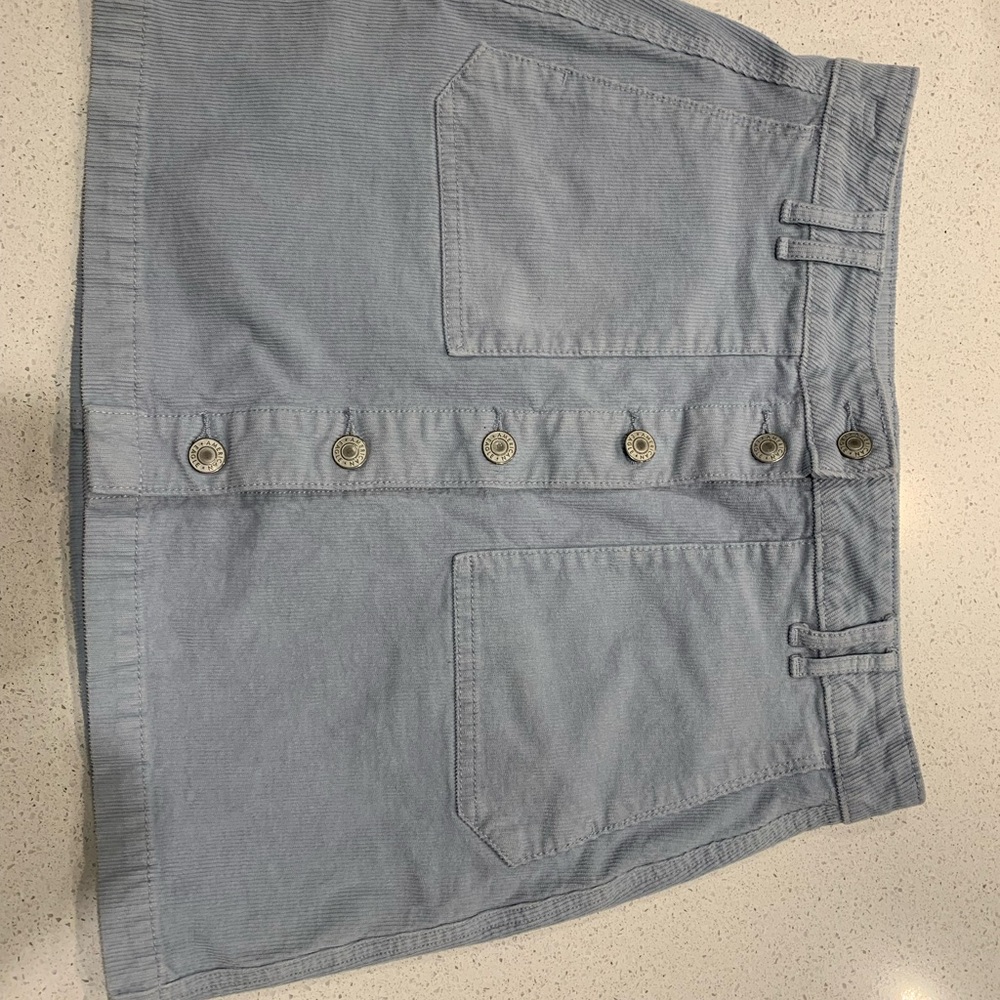 American Eagle Light Blue Corduroy Skirt